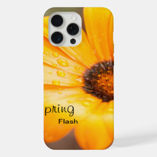 Orange Spring Flash African Daisy Flower Custom iPhone 15 Pro Max Case