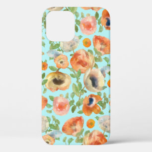 Orange Spring Flowers iPhone 12 Case