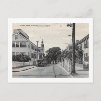 Orange St, Nantucket, Massachusetts Vintage Postcard