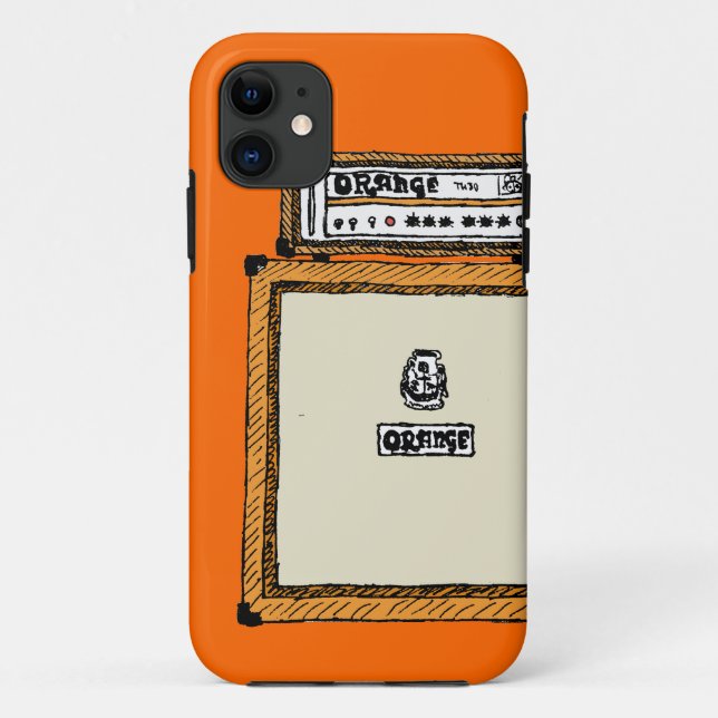 Orange Stack Case-Mate iPhone Case (Back)