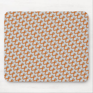 Orange Standard Ribbon by Kenneth Yoncich Mouse Pad
