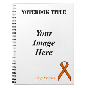 Orange Standard Ribbon by Kenneth Yoncich Notebook
