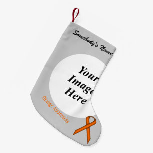 Orange Standard Ribbon Template by Kenneth Yoncich Small Christmas Stocking