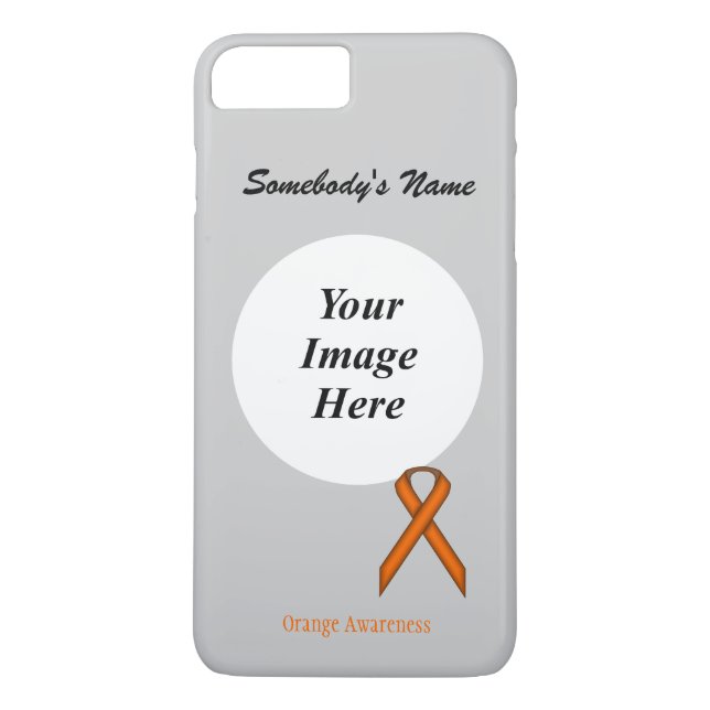 Orange Standard Ribbon Tmpl by Kenneth Yoncich Case-Mate iPhone Case (Back)