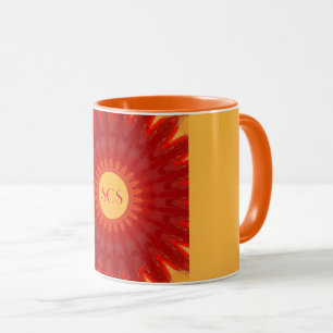 Orange Starburst Mug