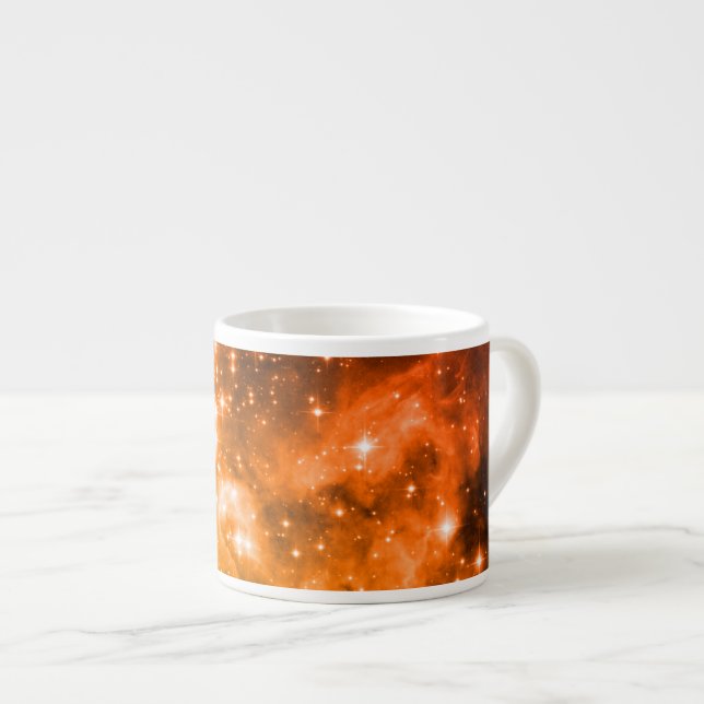 Orange Stars Espresso Cup (Front Right)