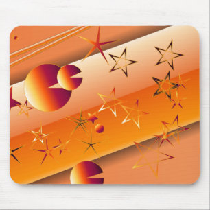 Orange Stars Mousepad