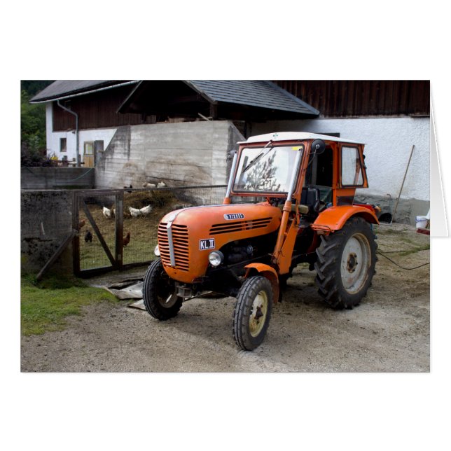 Orange Steyr Tractor KL II (Front Horizontal)