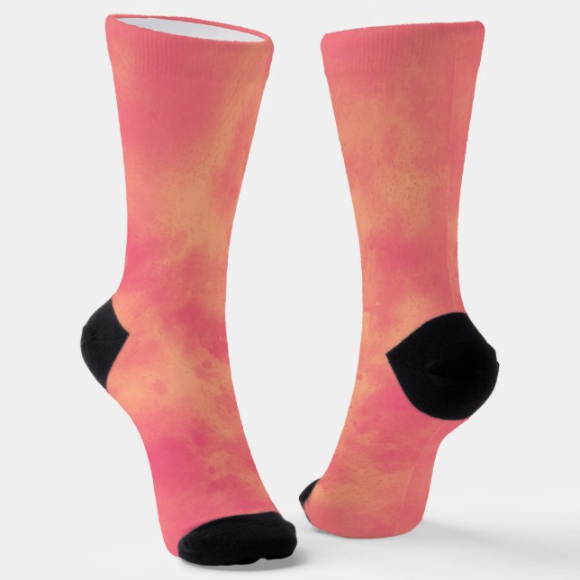 Orange Storm Cloud  Socks (Angled)