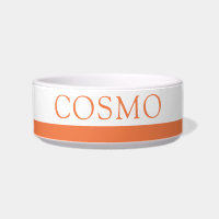 Orange Stripe Dog Cat Name Personalised