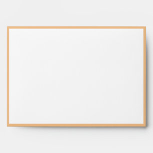Orange Stripe with Floral Accent Wedding Envelope