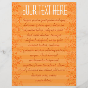 Orange Striped Swirled Flyer