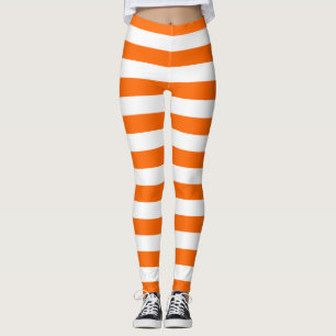 Orange Stripes Leggings