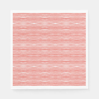 Orange stripes, lines napkin