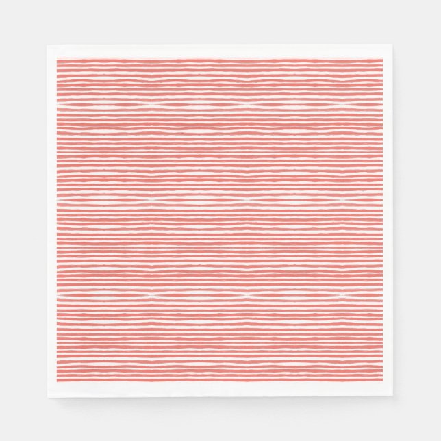 Orange stripes, lines  napkin (Front)