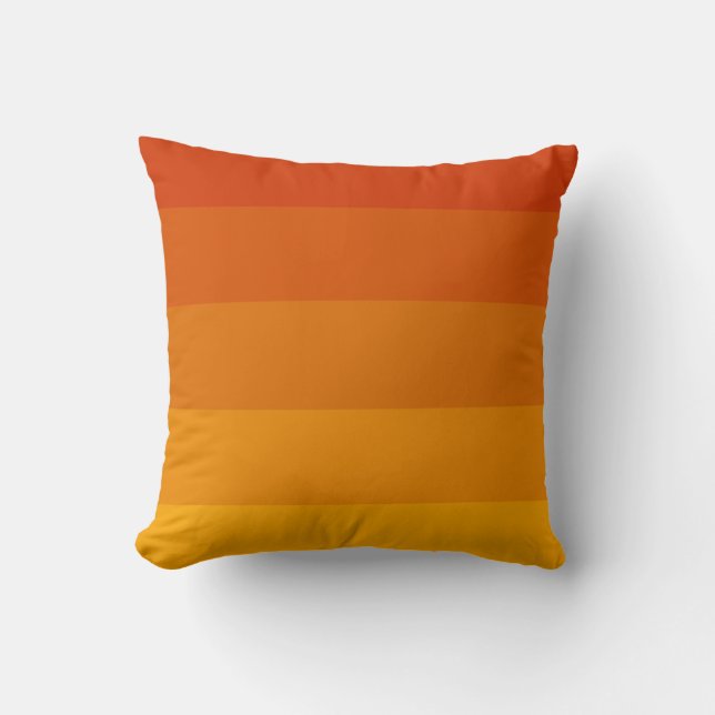 Orange stripes palette cushion (Front)