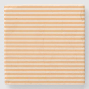 Orange Stripes Stone Coaster