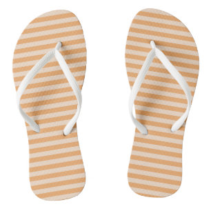 Orange Stripes Thongs