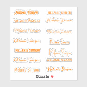 Orange Stylish Name Halloween script handwriting
