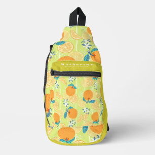 Orange Summer Green Sling Bag