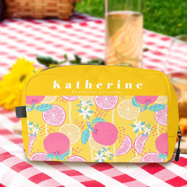 Orange Summer Mustard Dopp Kit (Orange Summer Mustard Doppi Kit Personalized.)