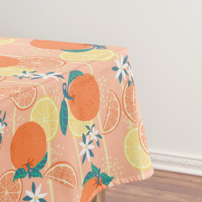 Orange Summer Orange Tablecloth (In Situ)
