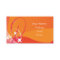 Orange Sun Burst Business Cards