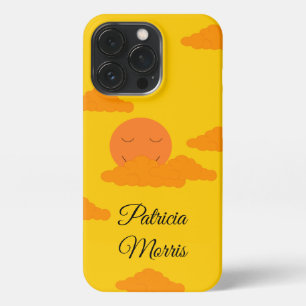 Orange Sun in Golden Sky: iPhone 13 Pro Case