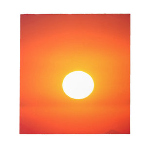 orange sun notepad