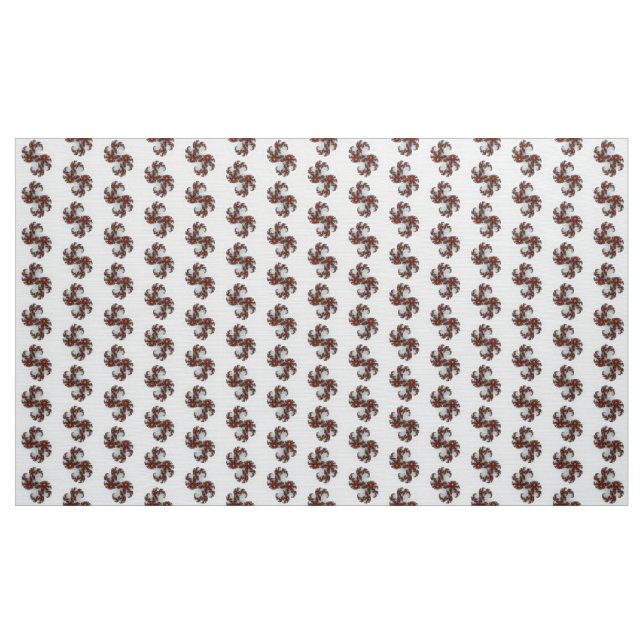 Orange Sunburst Fractal Fabric (Yard)