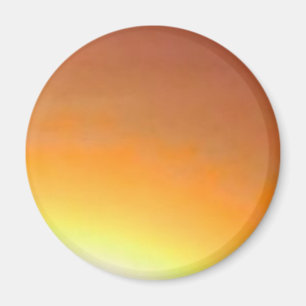 Orange Sunburst Magnet