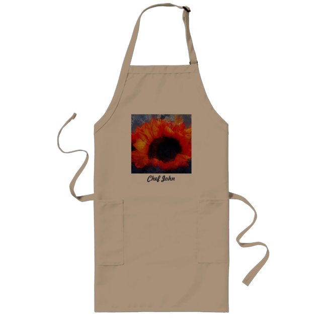 Orange Sunflower Apron (Front)