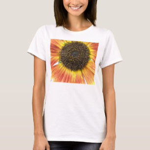 Orange Sunflower Ladies T Shirt