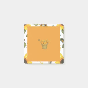 Orange Sunflower Post-it Notes