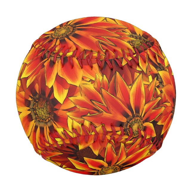 Orange Sunflowers Baseball (Front)