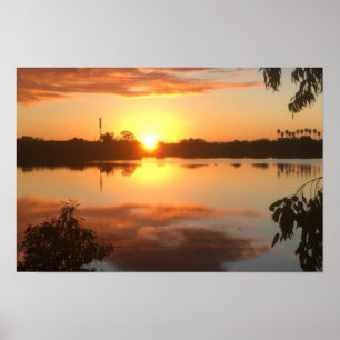 Orange Sunrise  Poster