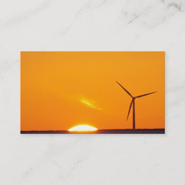 Orange Sunset Business Card (Front)