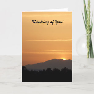 Orange Sunset Card