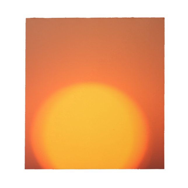 Orange Sunset Notepad (Front)