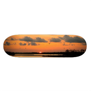 ORANGE SUNSET SKATEBOARD