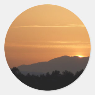 Orange Sunset Stickers