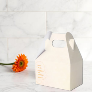 Orange Sunset Wedding Favour Box