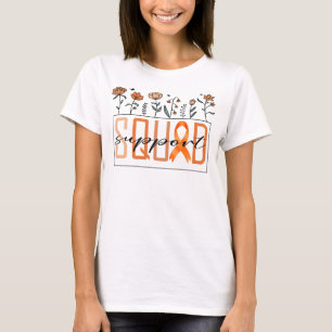 orange support squad copd awareness flower T-Shirt