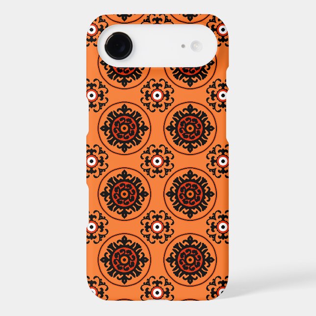 Orange Suzani Pattern Case-Mate Samsung Galaxy Case (Back)