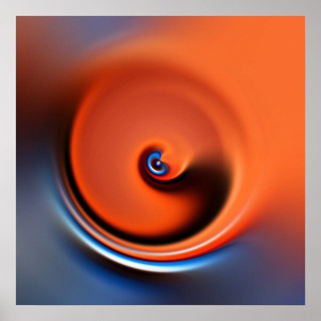orange swirl poster (Front)
