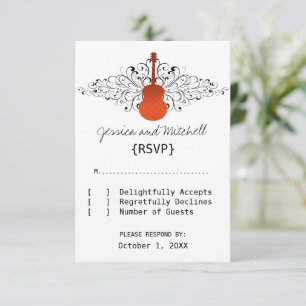 Orange Swirls Guitar Response Card