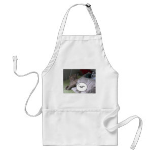 Orange Tabby Cat Humour Standard Apron