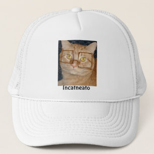 Orange Tabby Cat/Incognito Trucker Hat