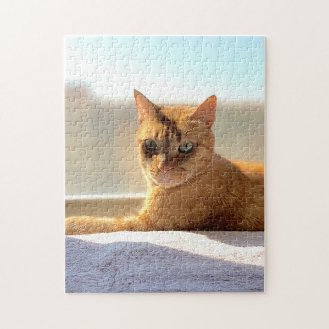 Orange Tabby Cat Jigsaw Puzzle (Vertical)