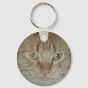Orange Tabby Cat Key Ring